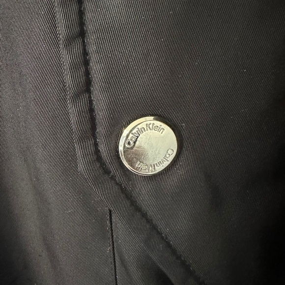 CALVIN KLEIN  WOMENS SMALL BLACK PUFFER PARKA JACKET HOODED DOUBLE ZIPPER SIZE S - Picture 7 of 16